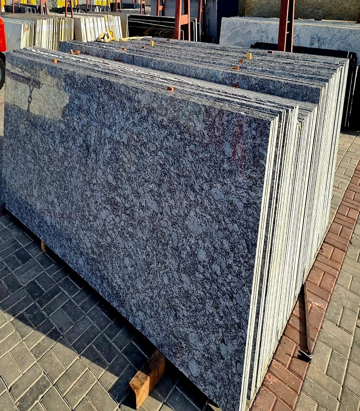 blue granite slabs