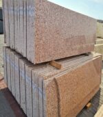 rosy pink granite slab