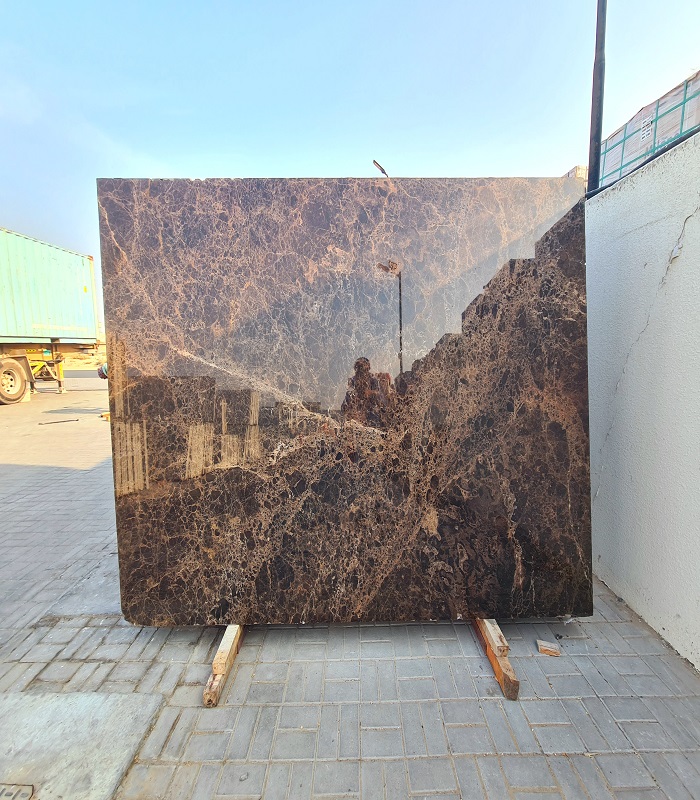 Dark Emperador Marble Gangsaw Slabs 2cm And 3cm