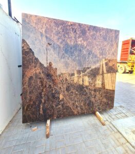 Dark Emperador Marble Gangsaw Slabs 2cm